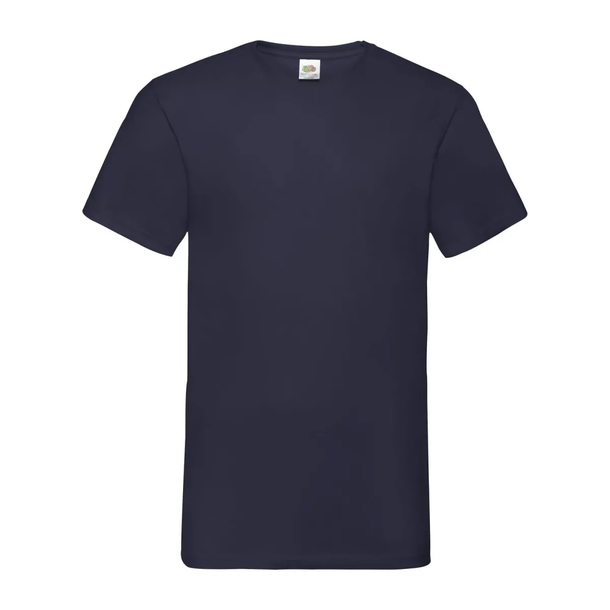 T-Shirt Fruit of The Loom Unisex Scollo a V in Cotone