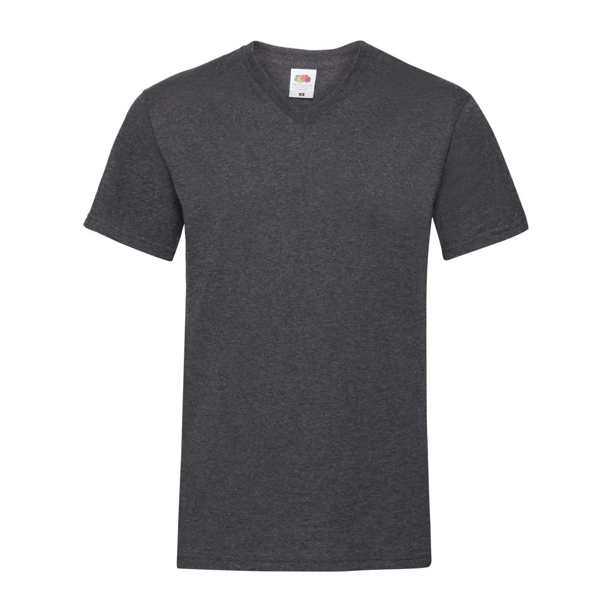 T-Shirt Fruit of The Loom Unisex Scollo a V in Cotone