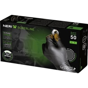Guanti in Nitrile Neri con Grip Grease Monkey (Conf 50 Pz) | Codice 393040
