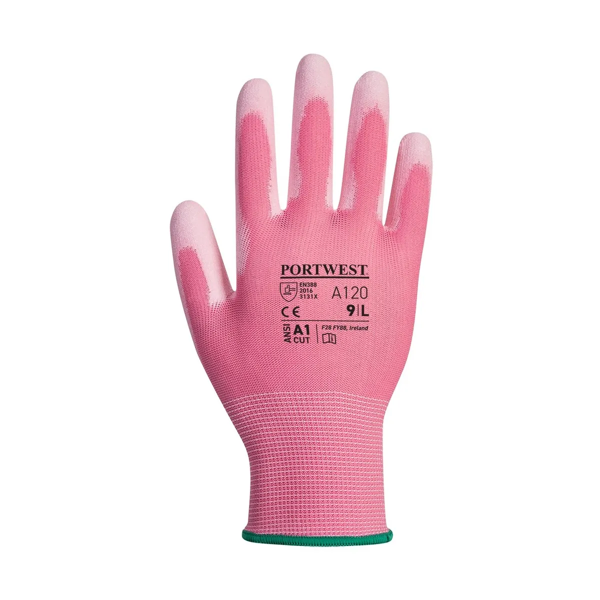 Guanti da Lavoro Traspiranti da Donna Spalmati in PU - Rosa | Codice A120-LADY