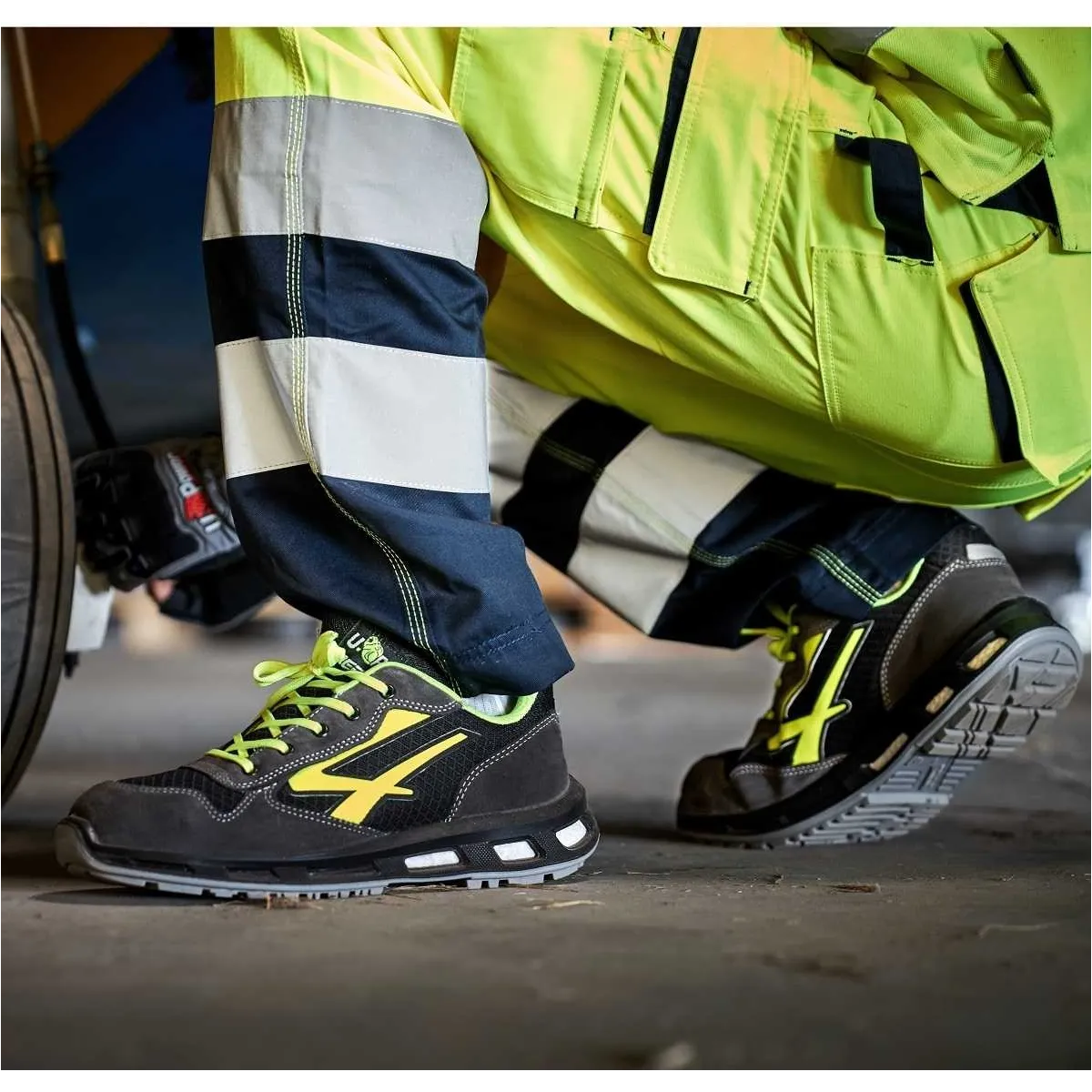 Pantaloni Alta Visibilita Estivi Upower Light Giallo/Navy | Codice HL155YF