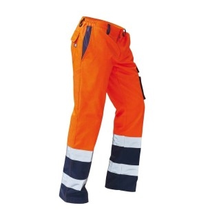 Pantaloni ad Alta Visibilita Bicolore Siggi | Arancioni Blue | Codice SE0335-9016 2