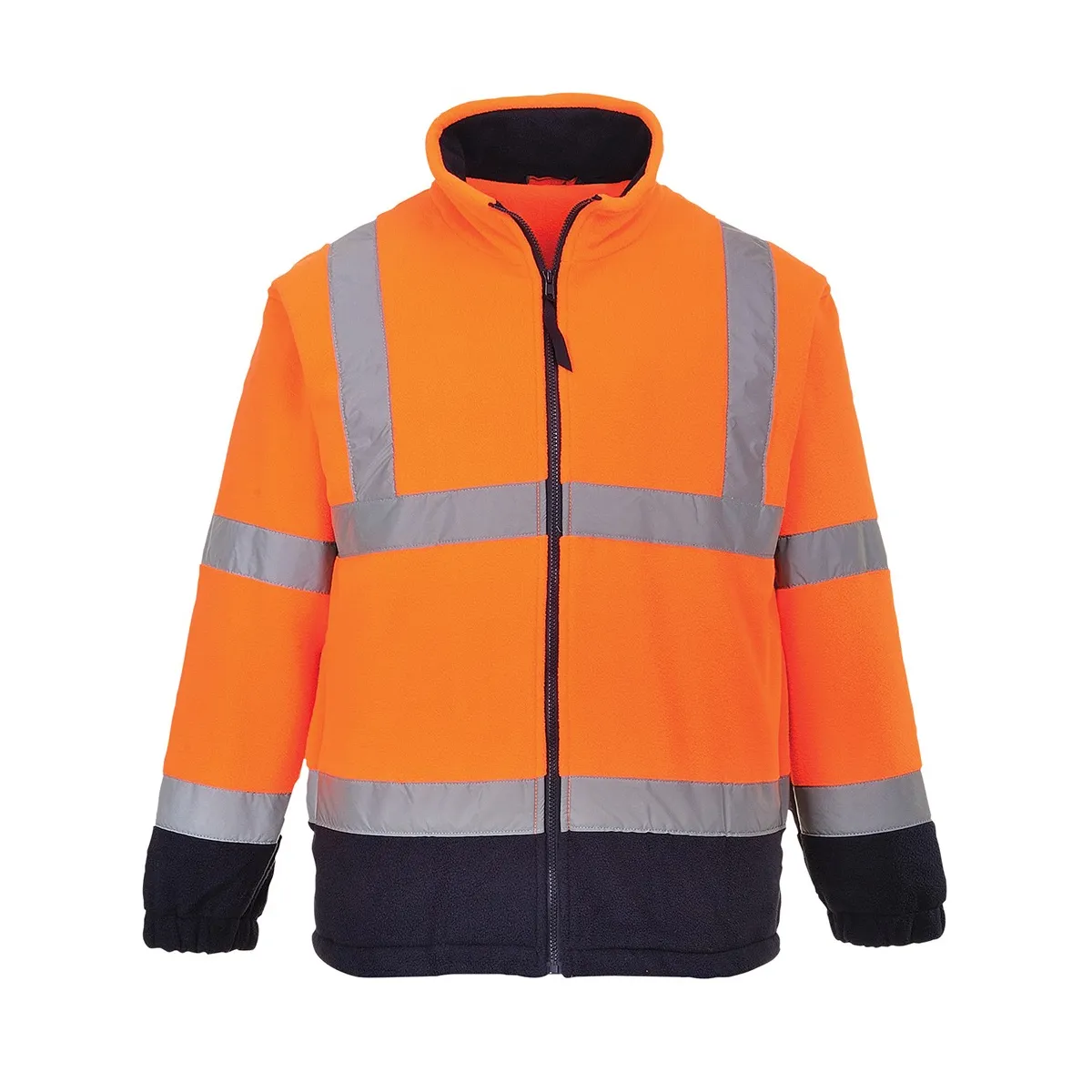 Maglia In Pile Ad Alta Visibilita' Arancio/Navy | Codice F301A