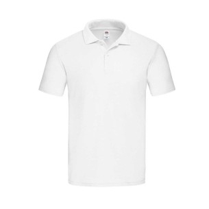 Polo Bianca a Maniche Corte in Cotone | Fruit Of The Loom | Codice FR630500-30