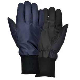 KAYGO Guanti Da Lavoro PU Rivestito-12 Paia, Fodera Termica Inverno, Buona Presa, KG11W, Per Uomini Donne, Ideale Per Uso Generale Freddo Lavoro Congelatore Magazzino (Blu, S, Taglia 7