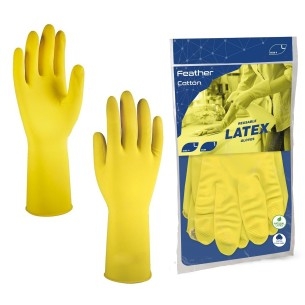 Guanti Gialli in Lattice con Felpatura in Cotone | Reflexx FC | Codice RXX-FC