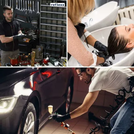 Guanti in Nitrile Neri Extra Long | Reflexx N79 Plus | Codice RXX-N79P