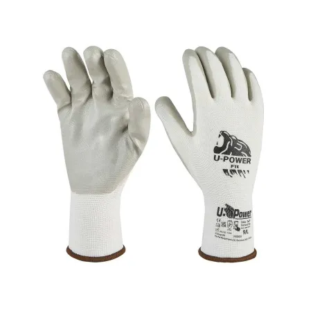 Guanti da Lavoro UPower Fit Bianco/Grigio | Codice UG00003