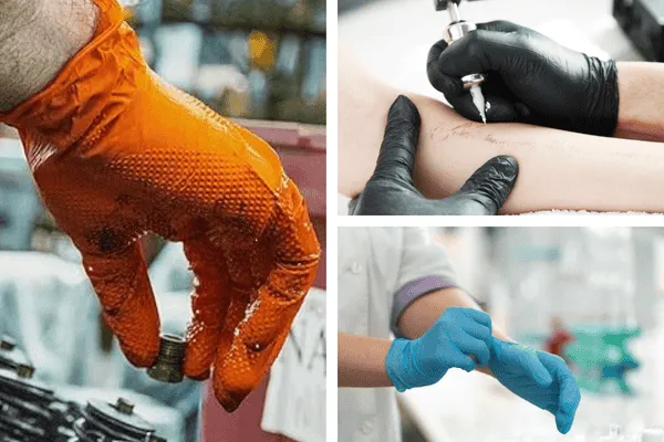 Guanti in Lattice e Nitrile